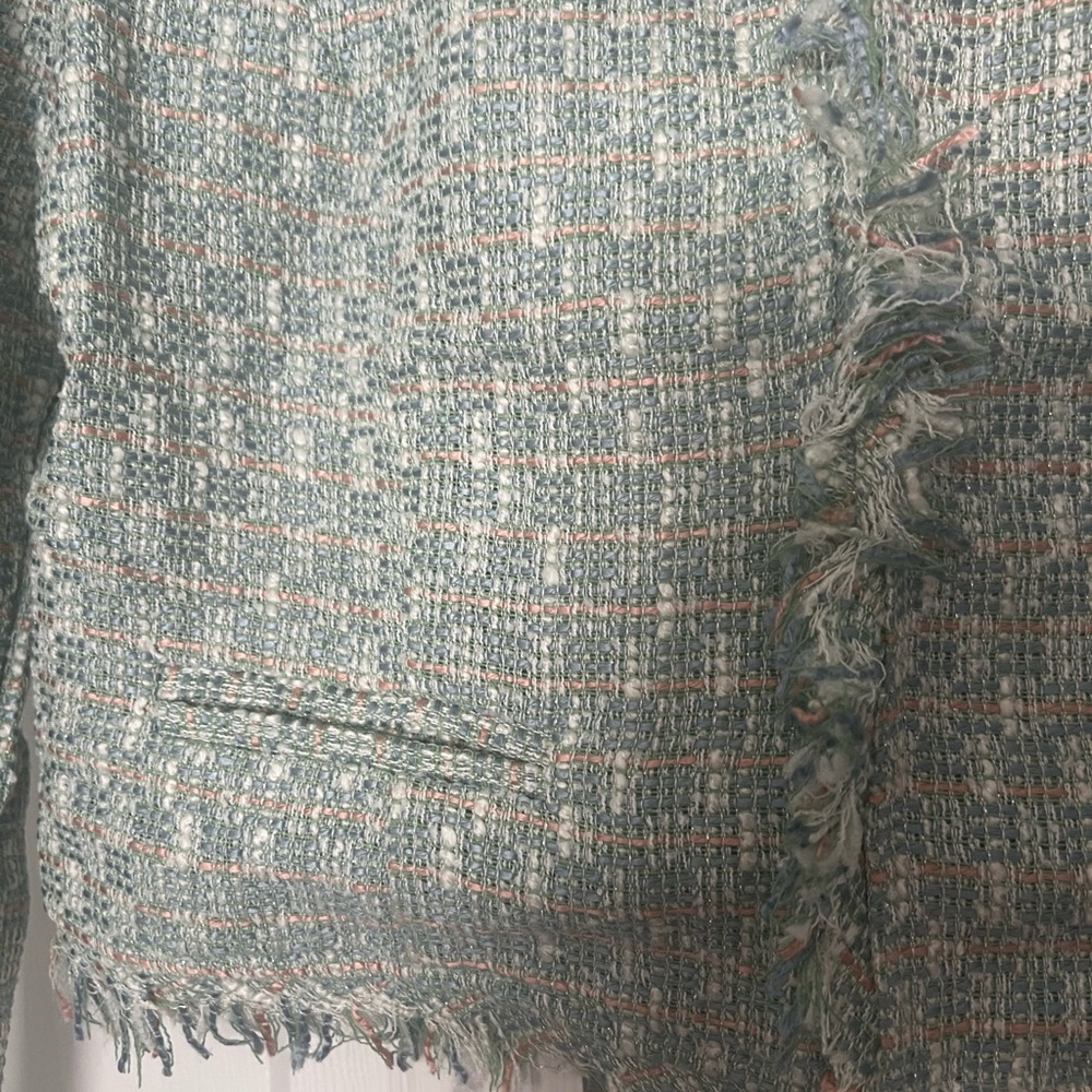 Women's Green Tweed Jacket - Picture 3 of 4